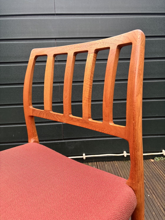 Image 1 of Set van 6 Niels Otto Møller eetkamerstoelen Model 83
