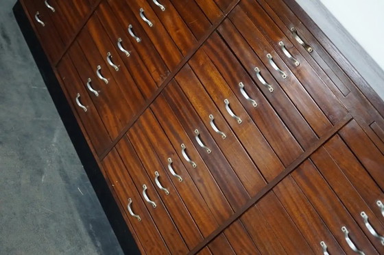 Image 1 of Mobiletto vintage da gioielliere/orologiaio in mogano olandese, circa 1930