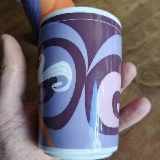 Image 1 of Juego de 2 tazas Kahla Germany – estilo posmoderno/Memphis