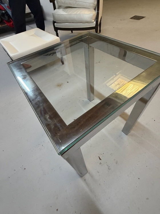 2x Tavolini piano in vetro, Cromo, Trasparente (foto 8 di 8)