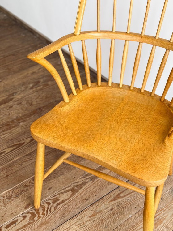 Image 1 of Fauteuil CH 18A en Chêne par Frits Henningsen pour Carl Hansen