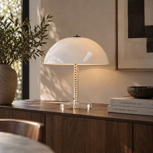 Harco Loor Mid-Century Mushroom Tischlampe 1970