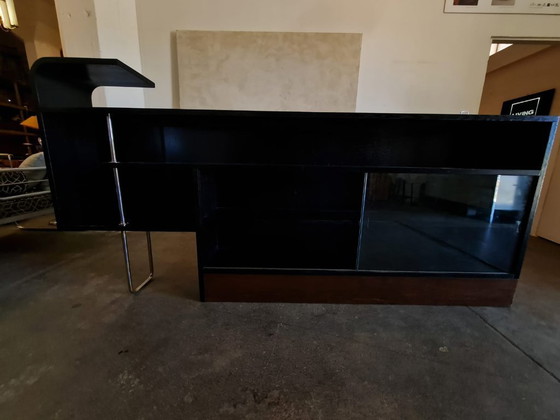 Image 1 of Functionalist Sideboard / Bookcase with Shelves, Czechoslovakia, 1930s