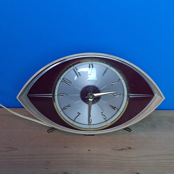 Image 1 of Reloj de diseño atómico de la era espacial de mediados de siglo 👁