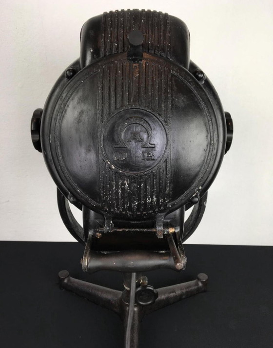 Image 1 of Large 1950s ADB Theater Spot on Foot - Working Condition