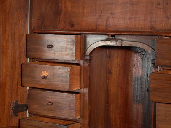 Antico scrittoio-libreria in rovere – Europa Centrale, circa 1850 – Scrivanie, Brass, Barok (photo 37 of 40)