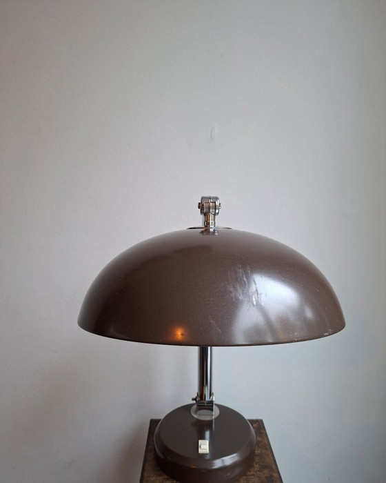 Rare Hala Zeist '144' Desk Lamp, 1st Generation, LED Upgrade, Table lamps, Chrome, Metal, Brown (photo 9 of 15)