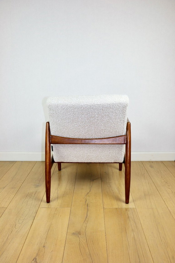 Image 1 of Sessel GFM-64, entworfen von Edmund Homa in den 70er Jahren, Elfenbeinweiß – 2 Stück verfügbar