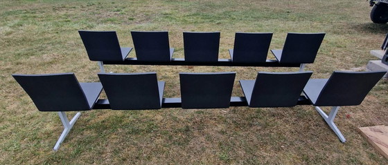 Image 1 of Set di 2 panche Design Icon: Vitra.04 - 5 posti a sedere di MaartenVan Severen/Authentic