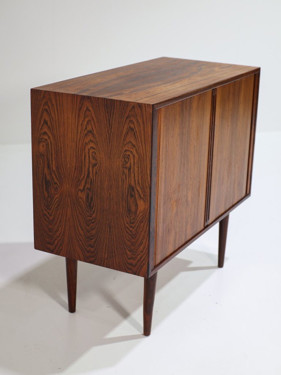 Image 1 of Kai Kristiansen tambour sideboard LP cabinet rosewood 1960