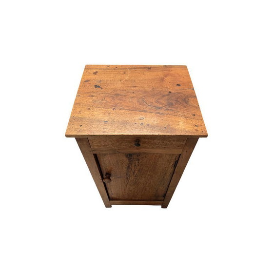 Image 1 of Antiker französischer Nachttisch aus Nussbaumholz, erste Hälfte des 19. Jahrhunderts
