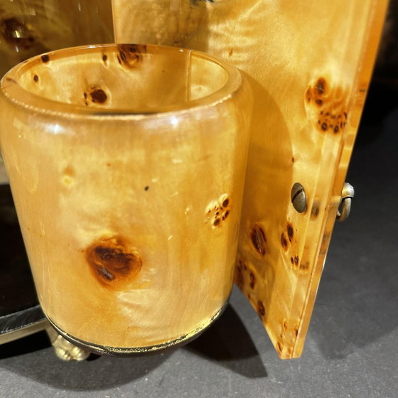 Set da fumo italiano in radica di noce, anni '70 – Oggetti decorativi, Brass, Hollywood Regency (photo 2 of 15)