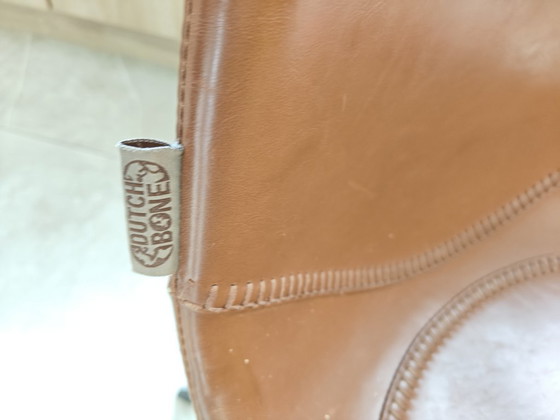 Image 1 of 7 Dutchbone cognac chairs