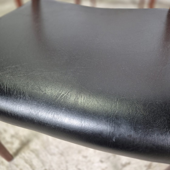 Image 1 of 4x Niels Møller modèle 77 vintage 50s chaise de salle à manger en teck