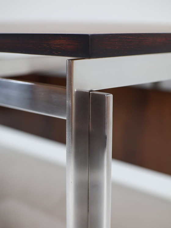 Zeldzaam Bureau Poul Kjaerholm Staal Palissander Deens Jaren '50 – Wood (photo 12 of 23)