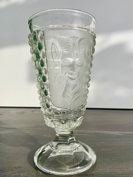 Image 1 of Rare gobelet Art Nouveau S. Reich & Co. « Diable et Mille Yeux »