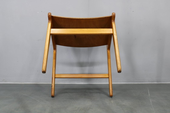 Image 1 of Sillas de comedor danesas de mediados de siglo en afzélie y haya, juego de cuatro