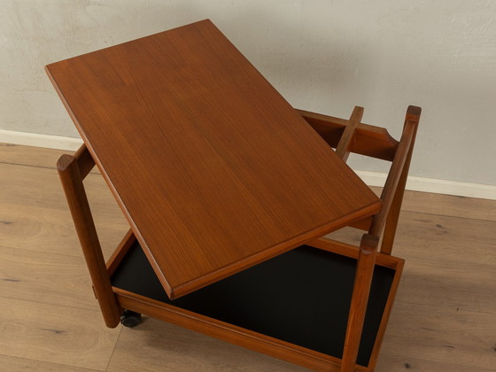 Image 1 of 60s uitschuifbare serveerwagen