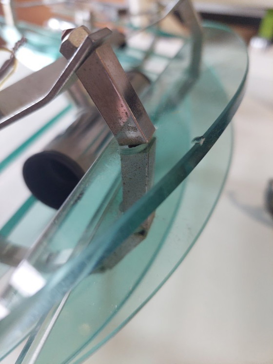 Image 1 of Par de apliques de pared italianos de cristal turquesa de Veca, 1970