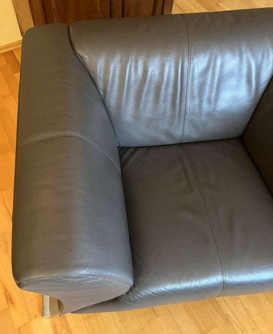 Image 1 of Poltrona Rolf Benz Design tipo 322 in pelle color talpa