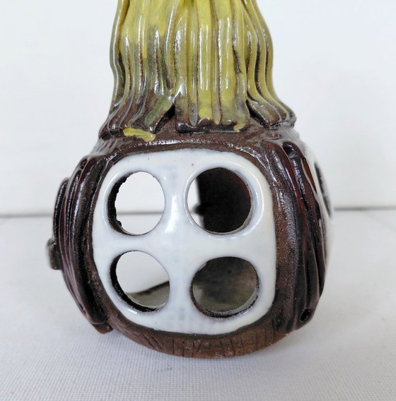 Vintage Brutalist Ceramic Mood Light, 1970s Studio – Brutalist Keramik, Candle holders (photo 7 of 11)