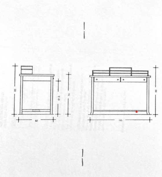 Image 1 of Scrivania Frank Lloyd Wright - Scrivania Meyer May Cassina
