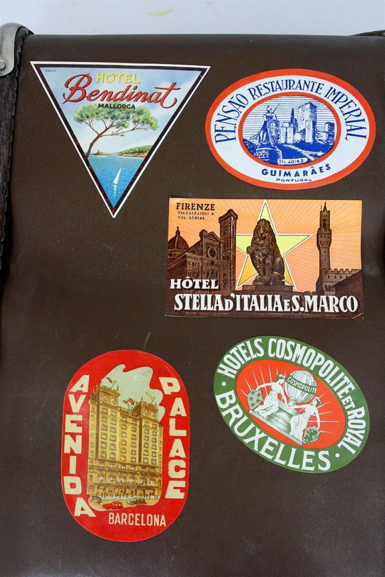 Grande valigia vintage con adesivi originali, anni '50 – Oggetti decorativi, Other (photo 4 of 20)