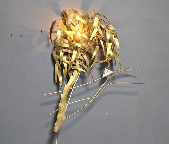 Image 1 of Lampada da parete a forma di palma di Daniel D'Haeseleer, anni '70