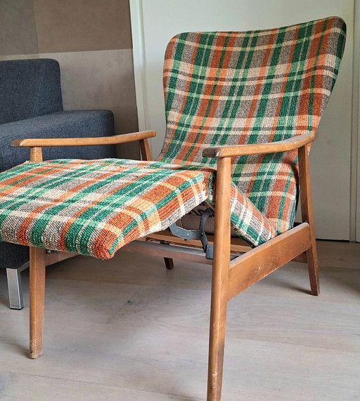Folding chair, 1950s, legs up