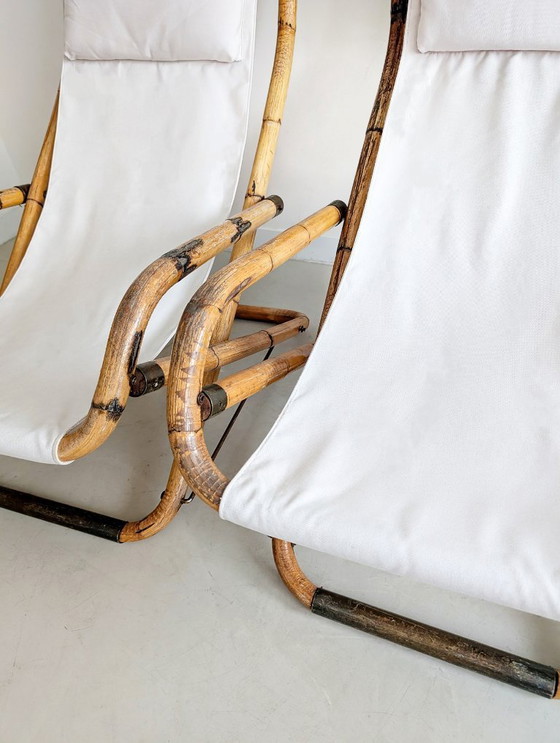 Image 1 of Set di 2 sedie a sdraio italiane 1960