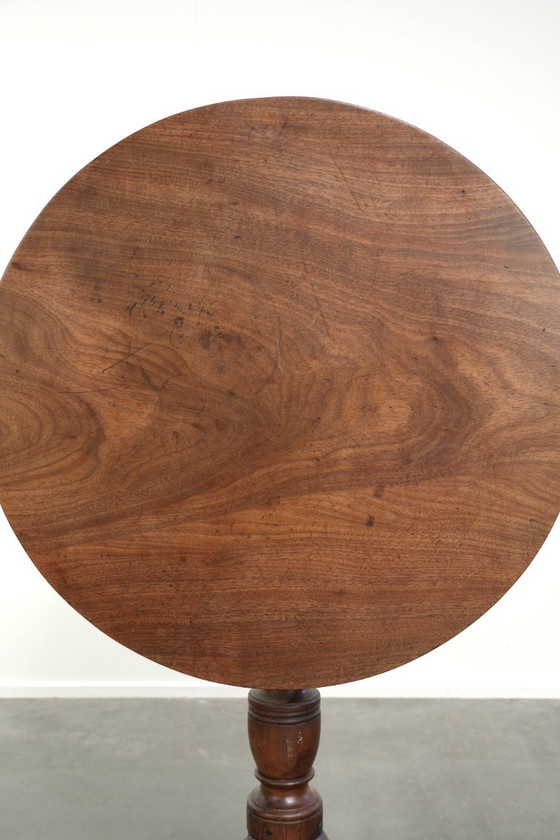 Leuke antieke Engelse tilttop tafel met zeer mooie kleuren en een prachtig patina – Bijzettafels, Wood (photo 6 of 10)