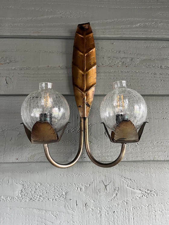 Image 1 of Vintage Hollywood Regency wall lamp