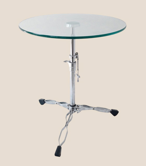 Image 1 of 🥁 Unique design side table | CYMBAL STAND TABLE | 90s
