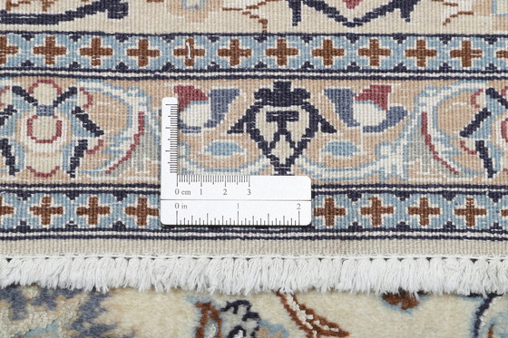 Image 1 of Origineel handgeknoopt Perzisch Tapijt Nain 9 La Fijn Met Zijde 308 X 200 Cm Top Conditie