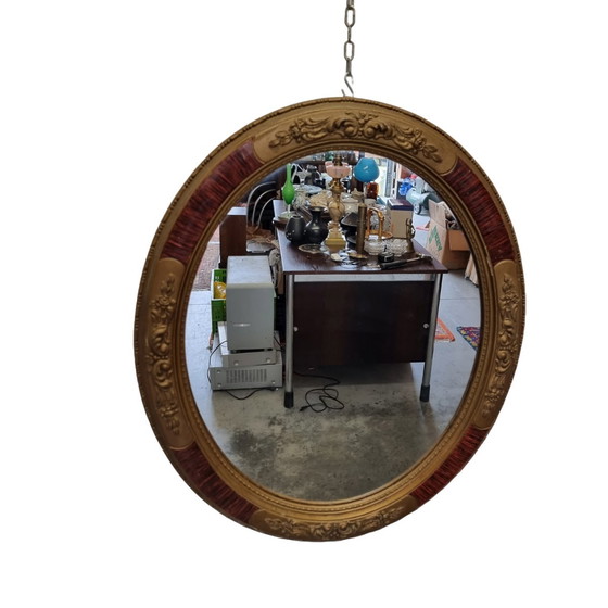 Image 1 of Vintage Oval Mirror