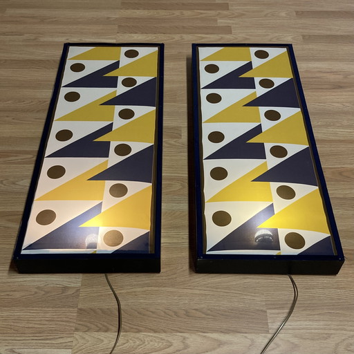 Pair of large "Scandinavian design" sconces.