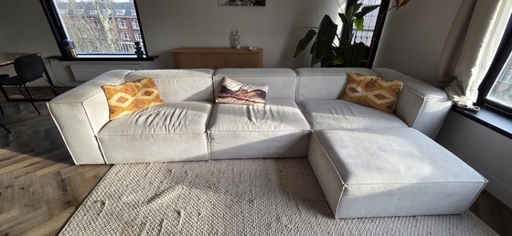 Image 1 of Divano angolare modulare Lennon (4 posti) con pouf - Westwing