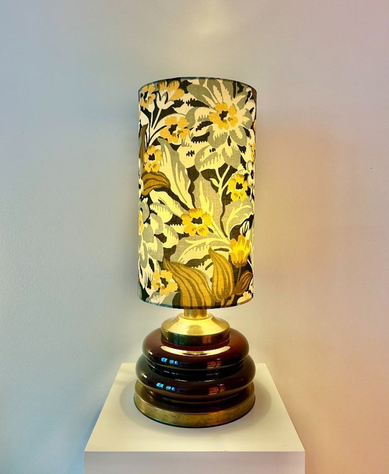 Image 1 of Set of two Mid Century table lamps - restored with new shade and cable