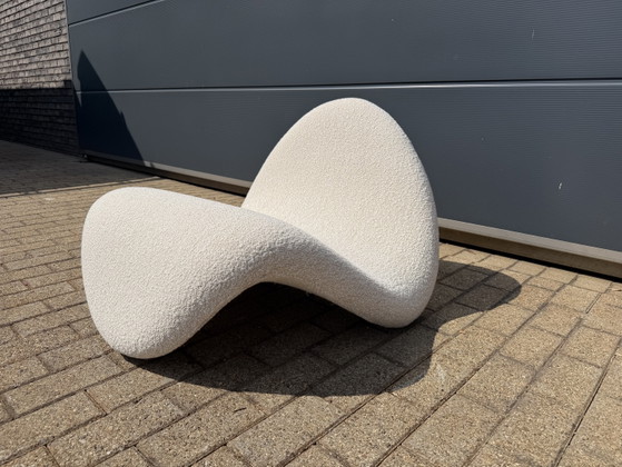Image 1 of Artifort Tongue F577 Pierre Paulin Beige Bouclé Lama Natural Lelièvre ¡¡NUEVO ESTADO!!