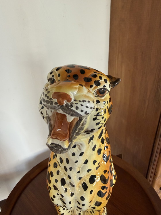 Image 1 of Vintage ceramic leopard, Italy '60s