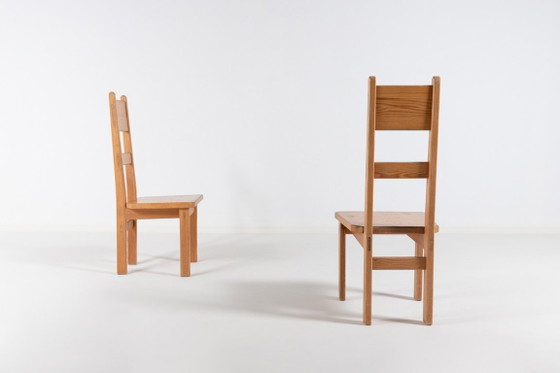 Image 1 of Ensemble de 6 chaises en pin de Roland Wilhelmsson pour Karl Andersson & Söner, Suède 1960
