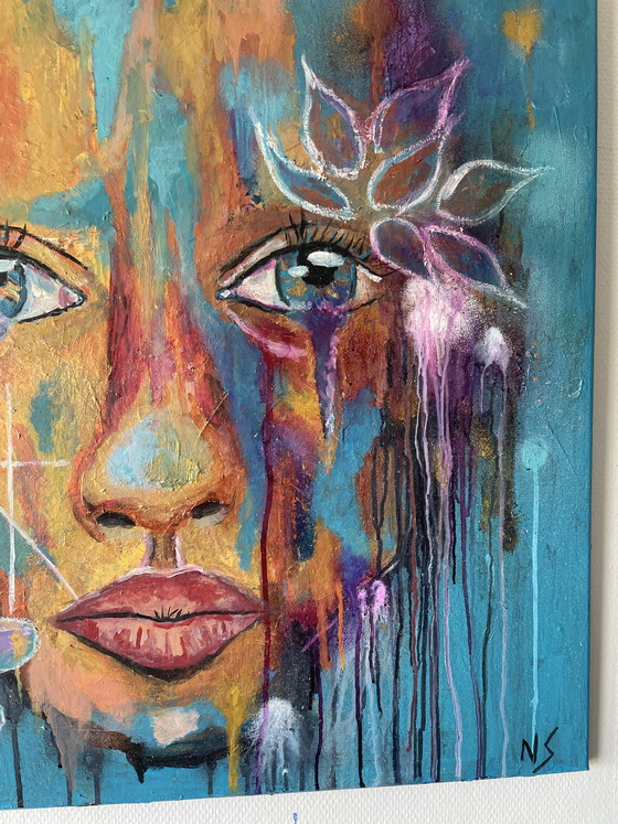 Image 1 of Portrait painting 80 by 80