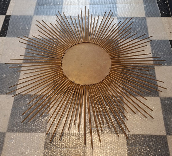 Image 1 of Specchio solare XXL 96cm! Firmato Chaty Vallauris convesso 29cm del 1960