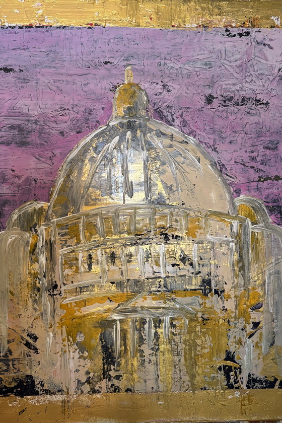 Image 1 of ROM, Petersdom 80x80 cm Mischtech. auf Leinwand