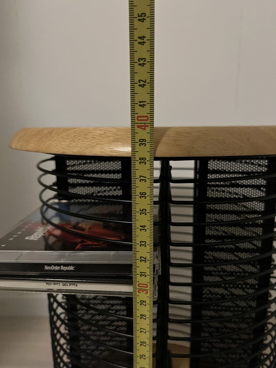Image 1 of Rotating CD column Techpoint Plant Table Side table with space for 96 CDs