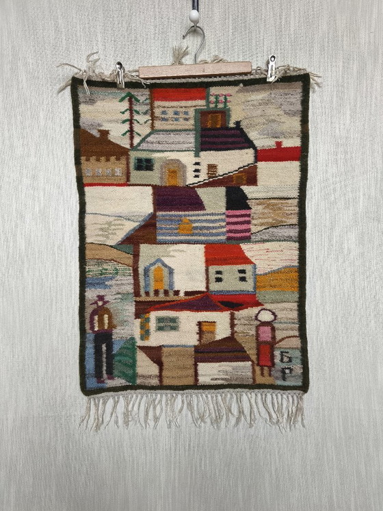 Image 1 of Decorative Wall Tapestry by Piotr Grabowski, 1970s. 