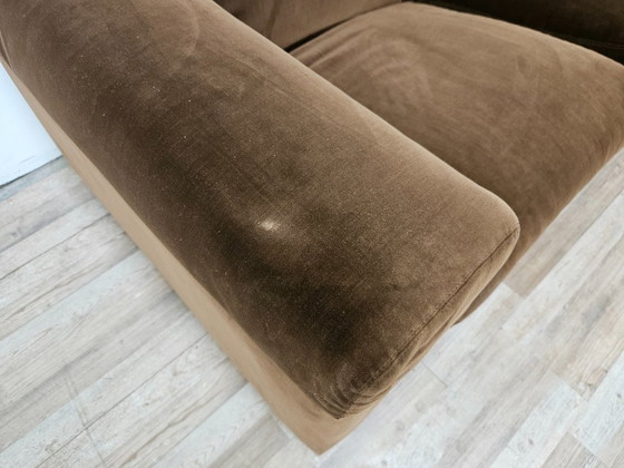 Sofá de tres plazas Tecno D120 de Valeria Borsani y Alfredo Bonetti, 1966 – Sofás de 3 plazas, Velvet (photo 5 of 16)