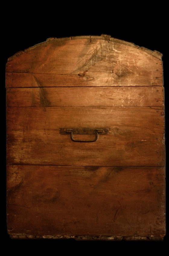 Grand coffre rustique en bois massif, 99x63x81cm – Armoires de rangement, Metal, Wood (photo 4 of 11)