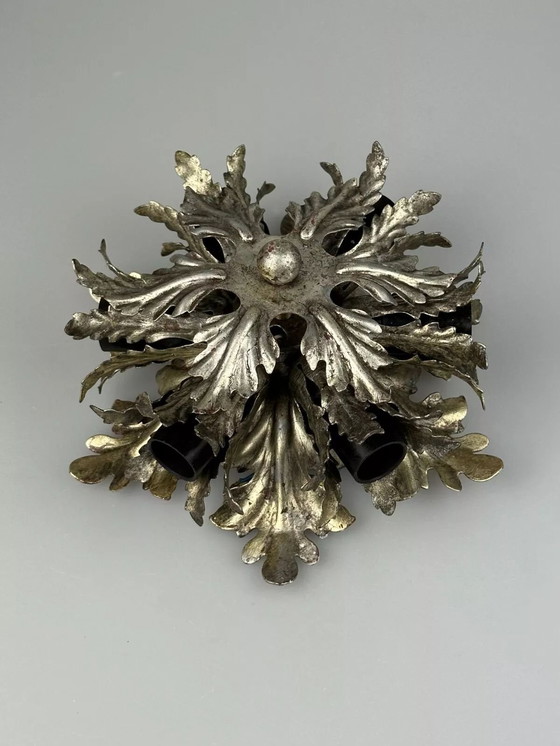 Image 1 of 60s 70s wandlamp plafondlamp Florentijns metaal Banci Firenze Design