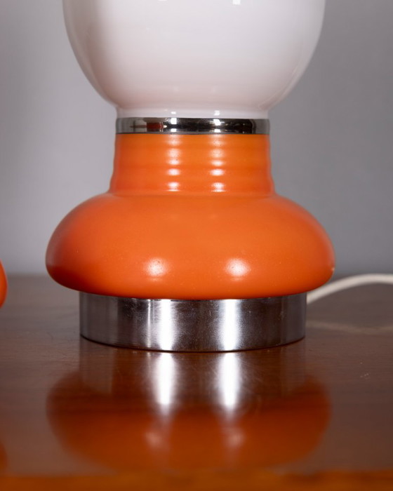 Vintage Italian Glass Table Lamps, 1970s, Set of 2 (photo 9 of 9)